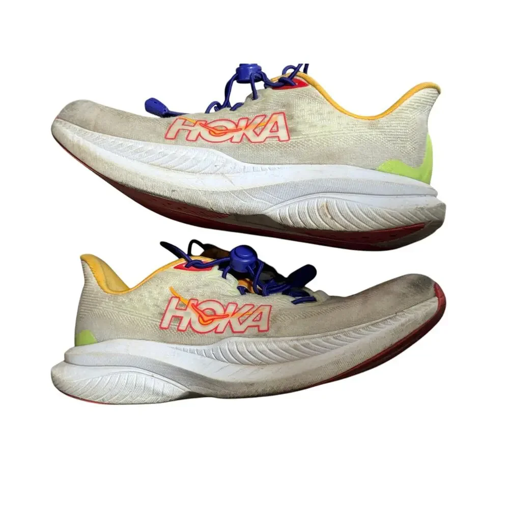Hoka One One Mach 6 Athletic Sneakers Men's 7.5B Multicolor Cushioned Low Top